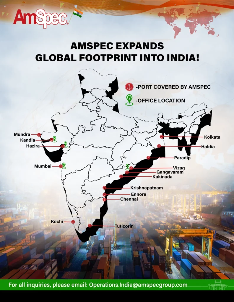 Announcement of AmSpec expanding global footprint into India.