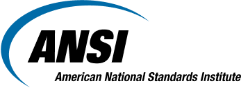 Logo of American National Standards Institute, which AmSpec is a member of / accredited by.