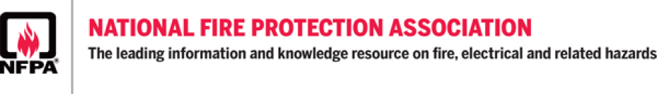 Logo of National Fire Protection Association, which AmSpec is a member of / accredited by.