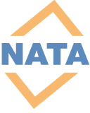 Logo of NATA, which AmSpec is a member of / accredited by.