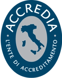 Accredia logo.