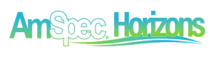 AmSpec Horizons logo with a blue to green gradient on the lettering.