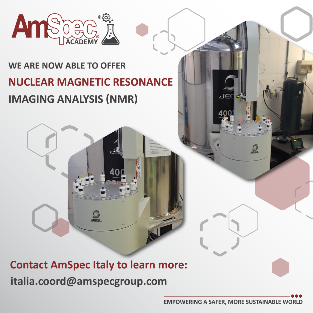 Amspec AmSpec Italy Now Offers Nuclear Magnetic Resonance Imaging Analysis (NMR) 1 Amspec AmSpec Academy NMR2 01