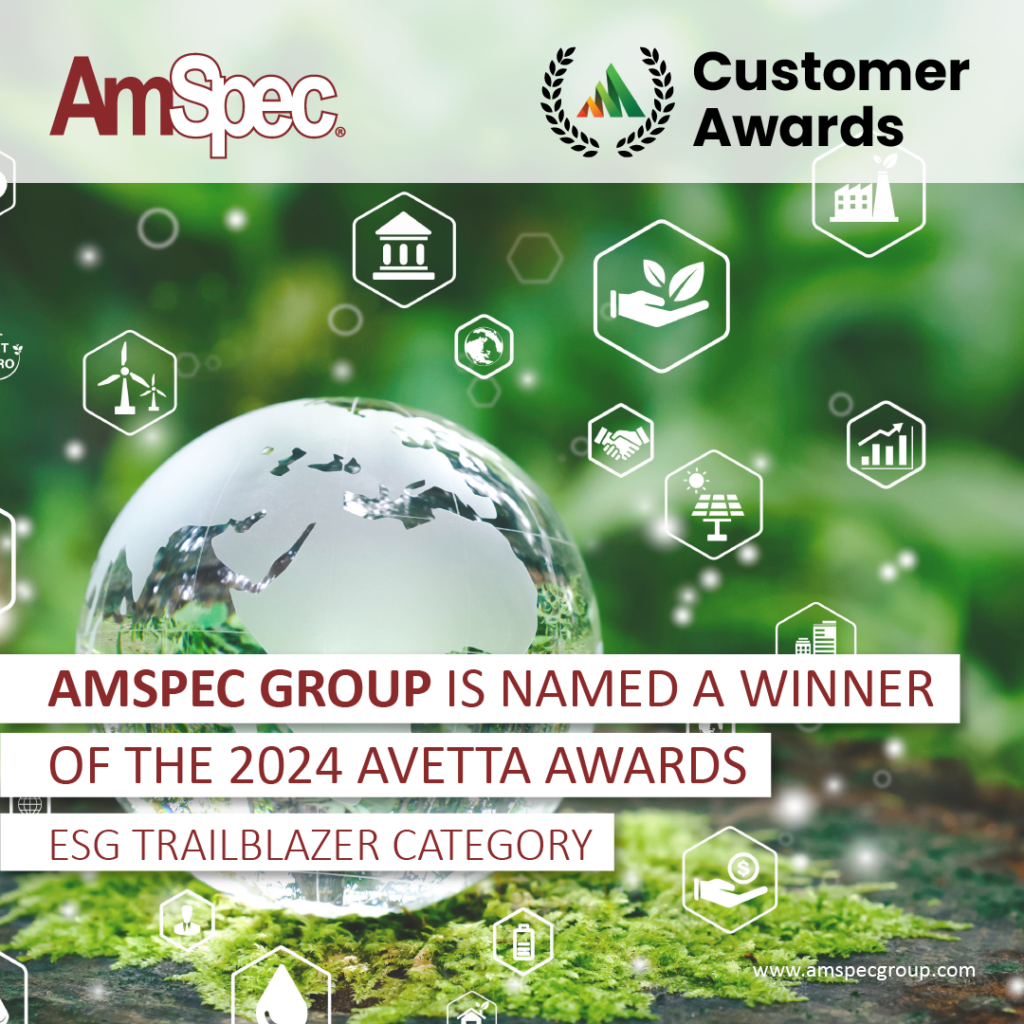Amspec AmSpec Group Named a Winner in the 2024 Avetta Customer Awards 1 Amspec AvettaAward