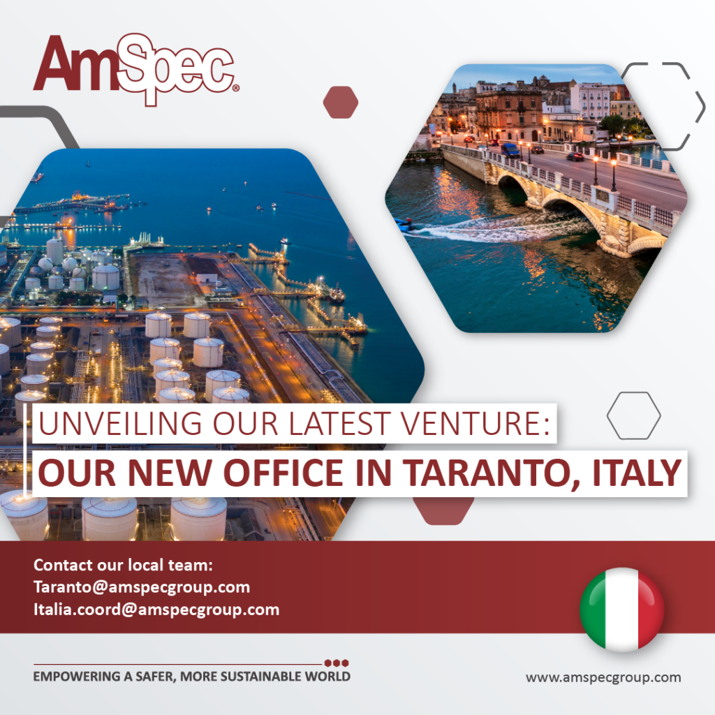 Amspec UNVEILING OUR LATEST VENTURE: OUR NEW OFFICE IN TARANTO, ITALY 1 Amspec ItalyGraphic 01 01