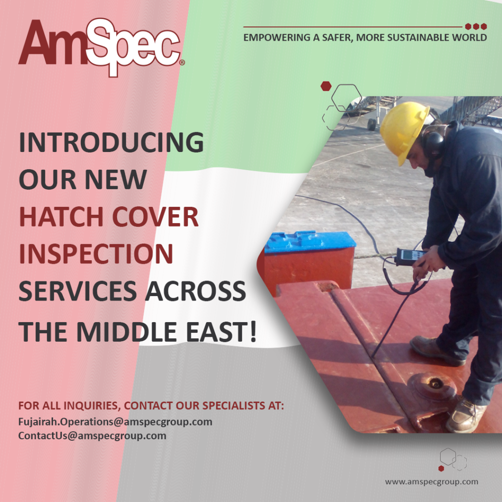 Amspec NEW HATCH INSPECTION SERVICES ACROSS THE MIDDLE EAST 1 Amspec hatch cover final