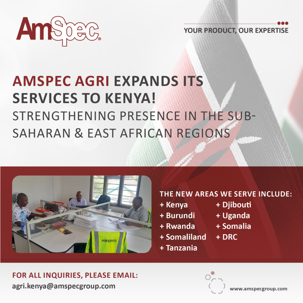 Amspec AmSpec Agri & Food expands its services to Kenya! 1 Amspec AmSpec Kenya Announcement February 2025 1