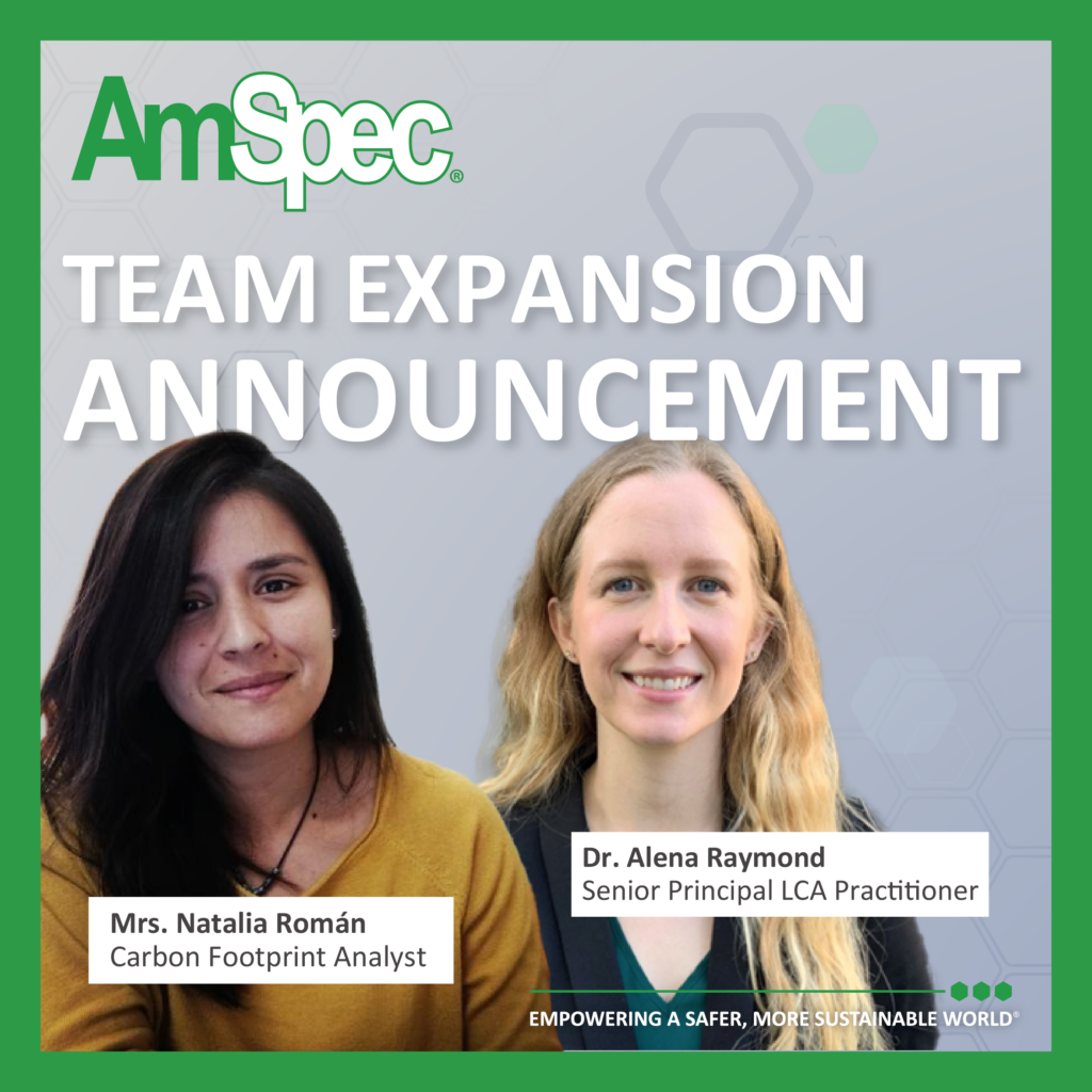 Amspec Organizational Announcement: Strengthening Our Life Cycle Assessment Team 1 Amspec LCAAnnouncement MQ
