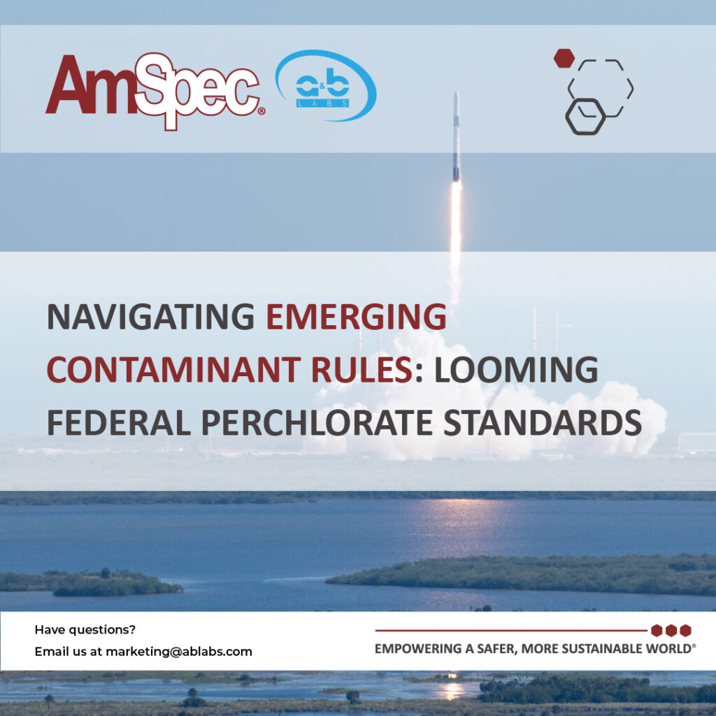 Amspec Navigating Emerging Contaminant Rules in Drinking Water 1 Amspec Navigating Emerging Contaminant Rules in Drinking Water 100 Feb 17 1