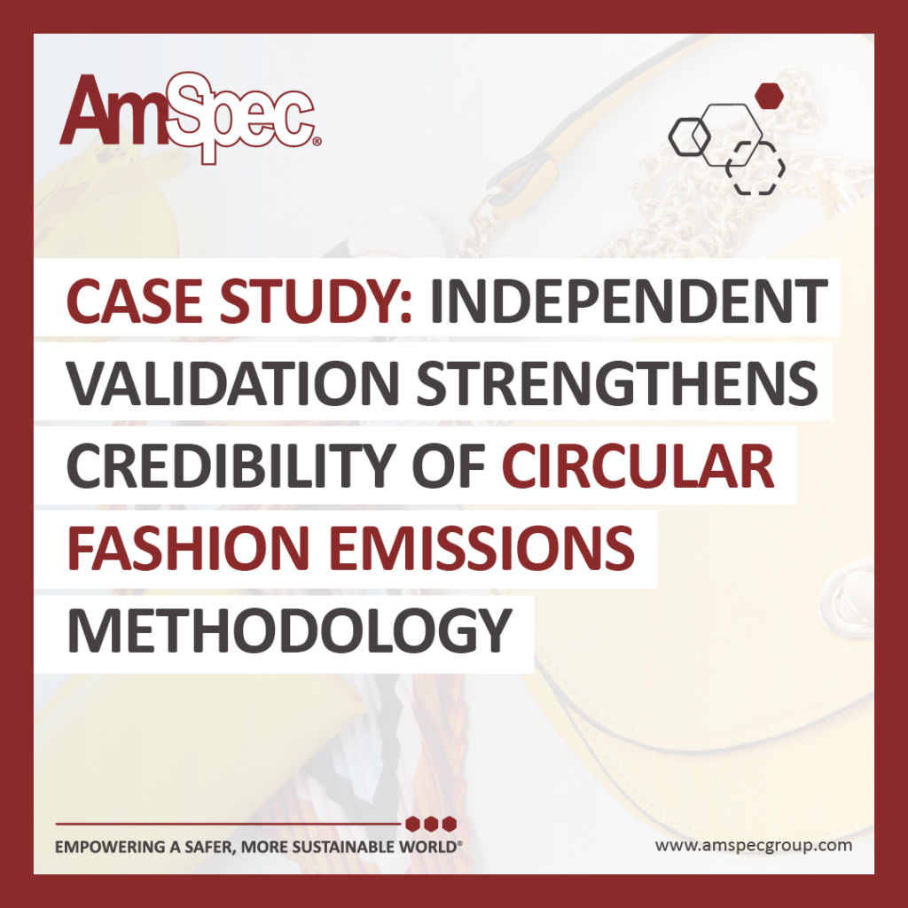 Amspec Case Study: Independent Validation Strengthens Credibility of Circular Fashion Emissions Methodology 1 Amspec VestaireCaseStudy 01