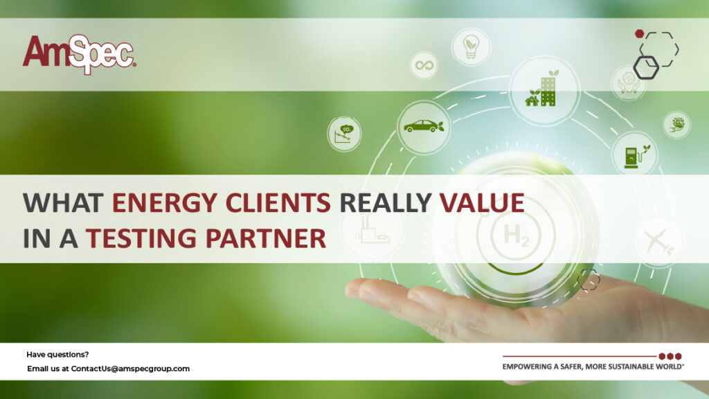 Amspec What Energy Clients Really Value in a Testing Partner 1 Amspec Energy clients testing needs 100 1